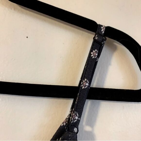 Poetsky Maxi Dress Pockets Adjustable Straps Black Floral Print Sz XL NWT - Picture 6 of 8